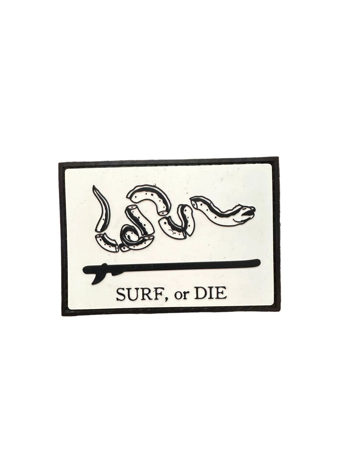 Surf or Die PVC Patch - GITD