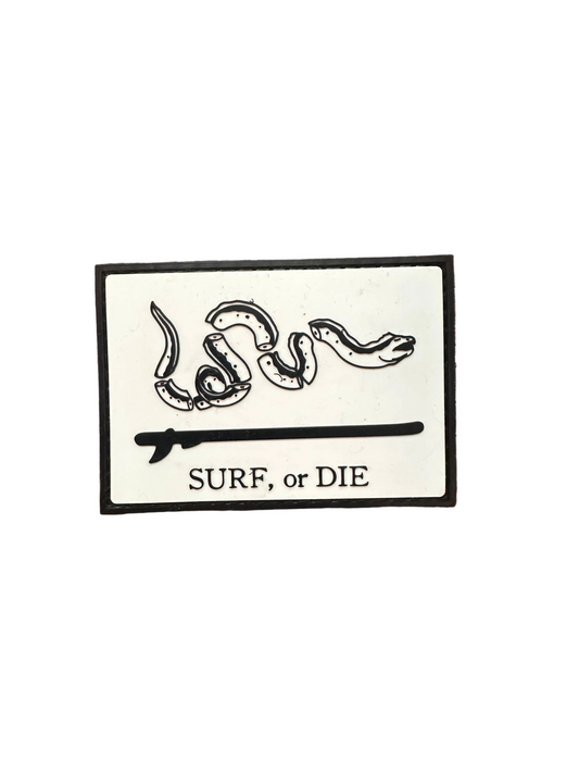 Surf or Die PVC Patch - GITD
